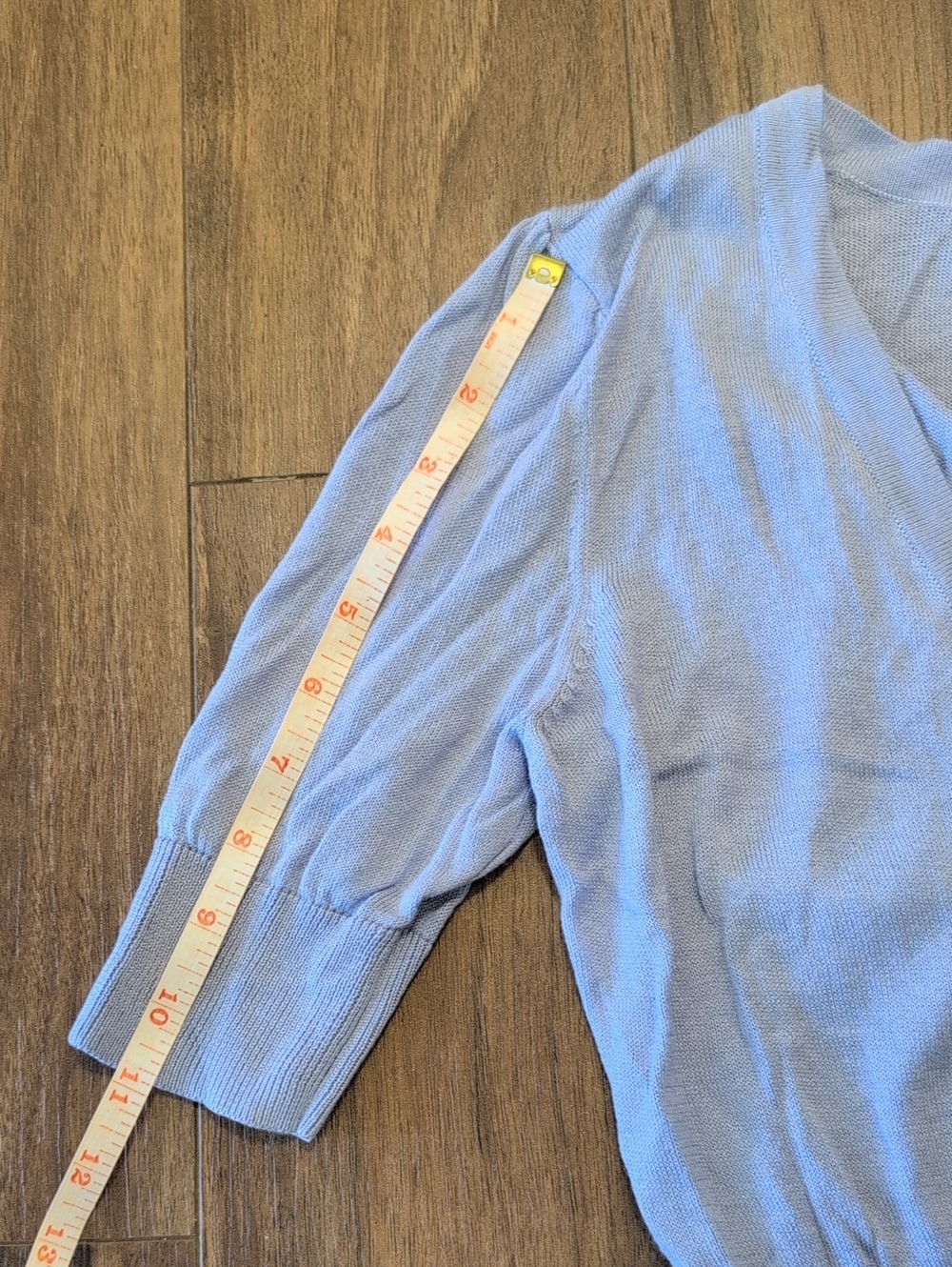 Old Navy Lavendar Purple V-Neck Buttoned Short-Sleeve Cropped Cardigan Y2K - Picture 5 of 9